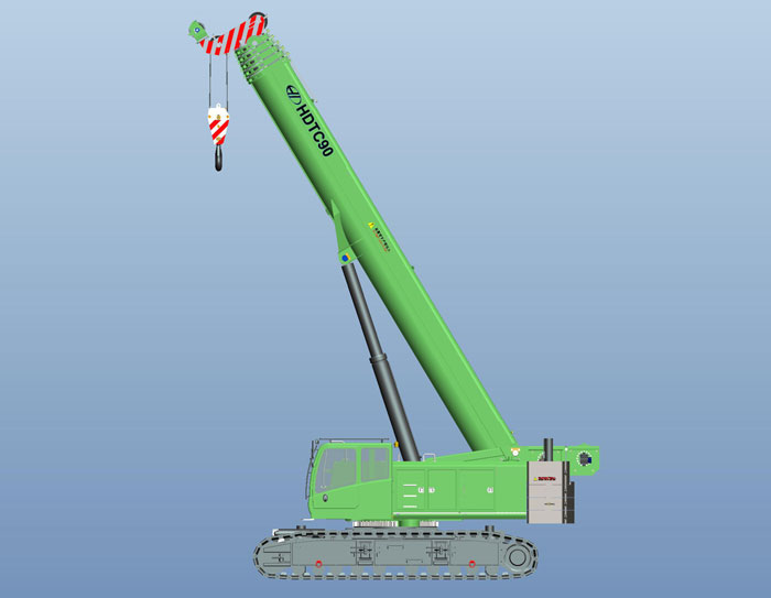 HDTC90 Telescopic Boom Crawler Crane