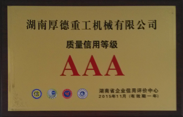  Quality credit rating of AAA