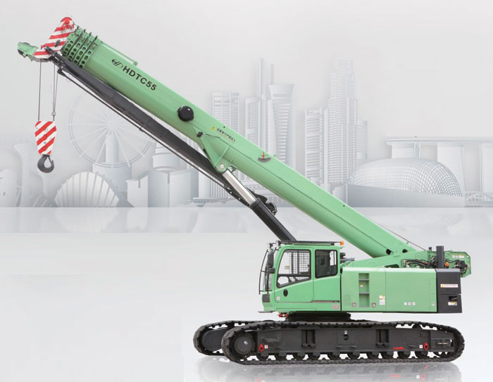 HDTC55 Telescopic Boom Crawler Crane